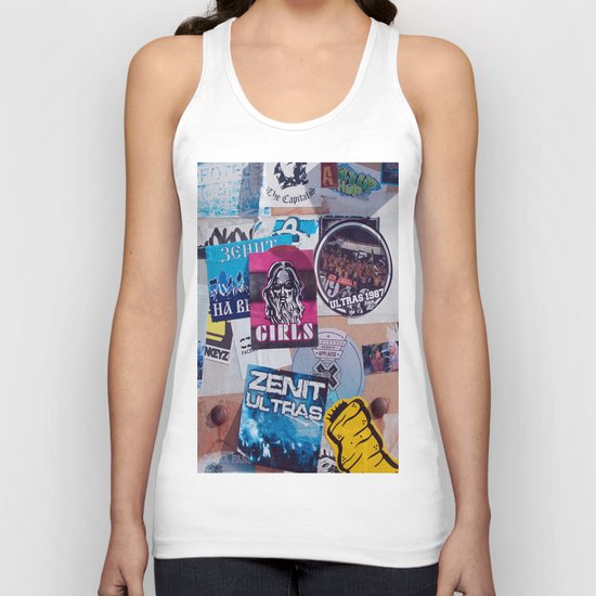 horloge panneau Unisex Tank Top