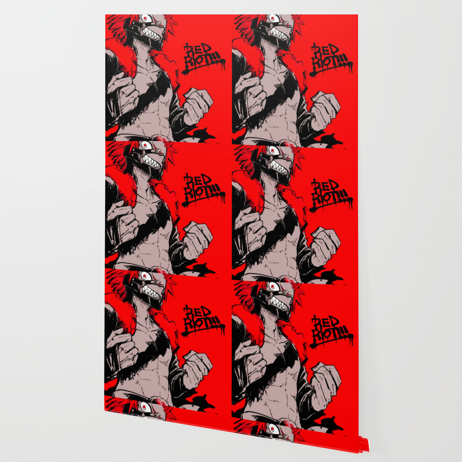 Red Riot Kirishima Eijiro My Hero Academia Wallpaper By Mangasekai Society6