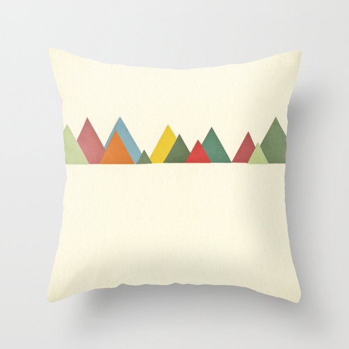 Mountain range Throw Pillow