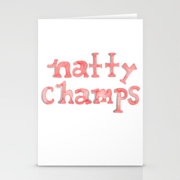 Natty Champs - Silver Foil Stationery Cards