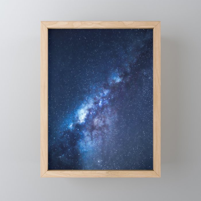 Sapphire Milky Way Framed Mini Art Print