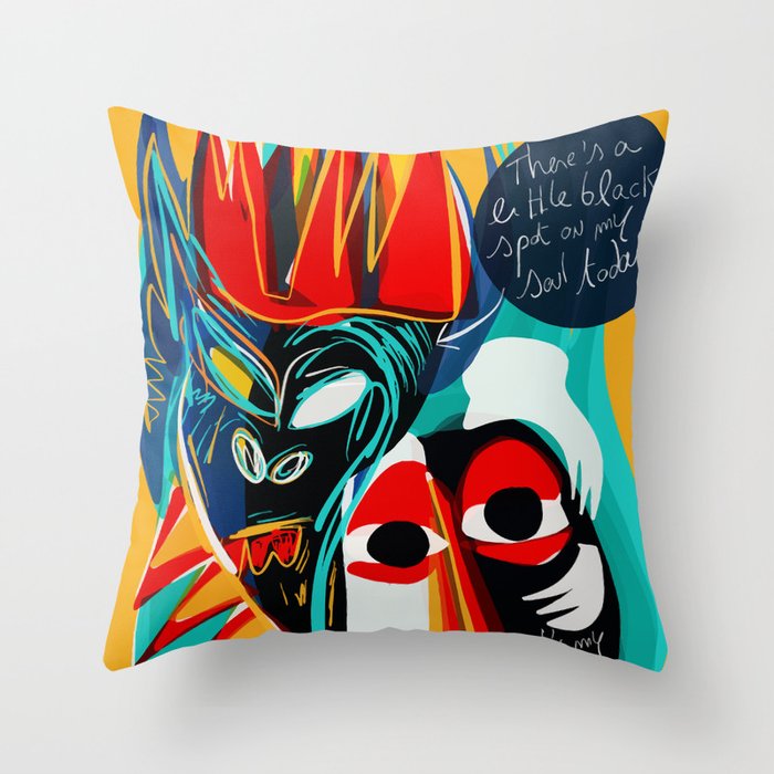 Graffiti throw pillows deals