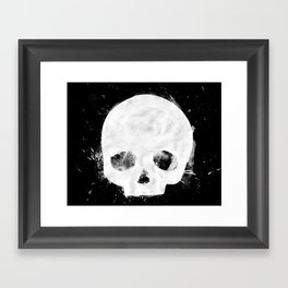 That Damn Skull - White Framed Art Print