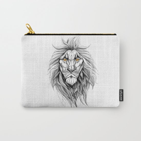 The Lion (black stroke version for t-shirts) Carry-All Pouch