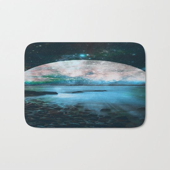 Mystic Lake Blue Green Bath Mat