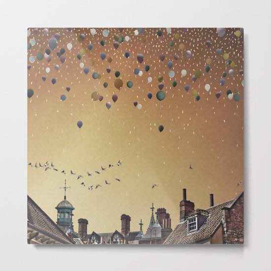 Innumerable wandering balloons Metal Print