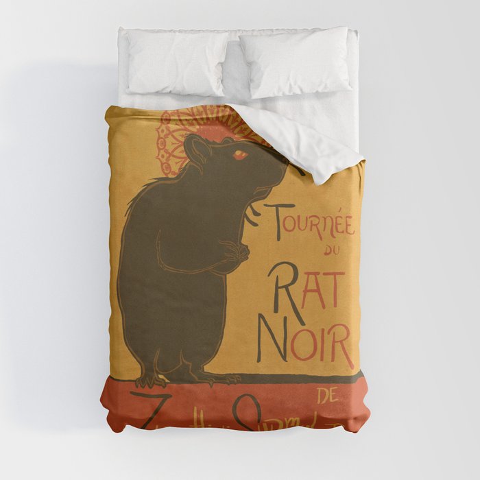 Le Rat Noir Duvet Cover