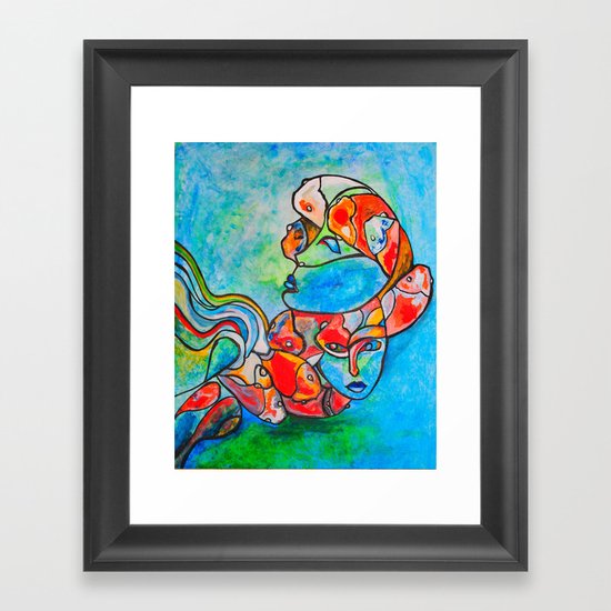 Water Souls Framed Art Print