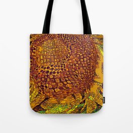 Abstract 325 Sunflower Mosaic Tote Bag