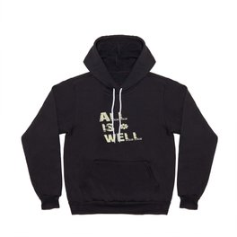 All Is Well - Blue Geni-ism Series Hoody | Graphic Design, Typography 