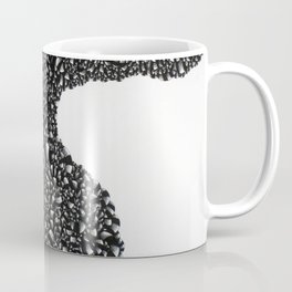 Emmergence Coffee Mug | Abstract, Penandink, Blackandwhite, Growth, Drawing, Meditative, Pattern, Geometric, Modern, Black and White 