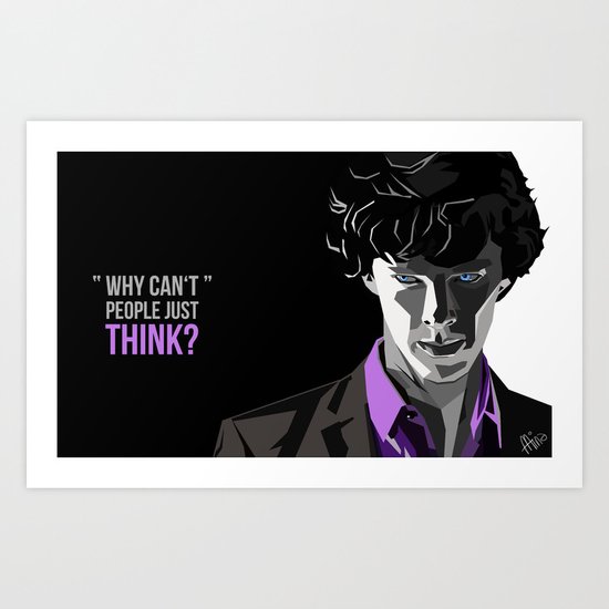 Sherlock Holmes Portrait Art Print