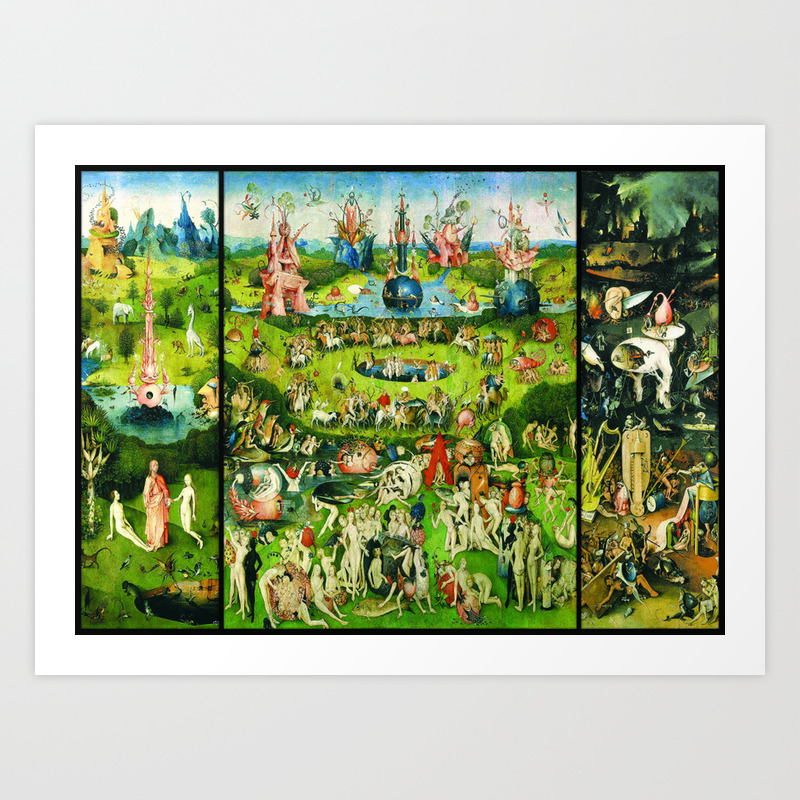 The Garden Of Earthly Delights Triptych By Hieronymus Bosch Art