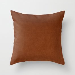 Rust Velvet Throw Pillow
