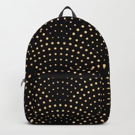 Art decor, 1920s decor black and gold pattern Backpack