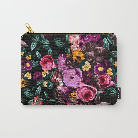 Watercolors Floral Pattern Carry-All Pouch
