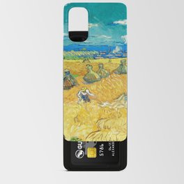 Wheat Fields with Reaper, 1890 by Vincent van Gogh Android Card Case