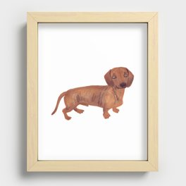 Dachshund Sausage dog Recessed Framed Print