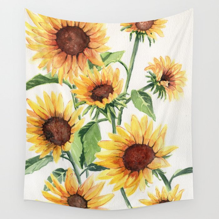 Sunflowers Wall Tapestry By Mellyterpening Society6