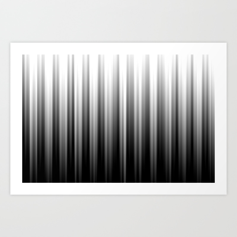 Black And White Soft Blurred Vertical Lines Ombre Abstract
