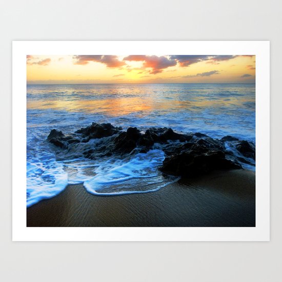 Sunset @ Rincon Art Print