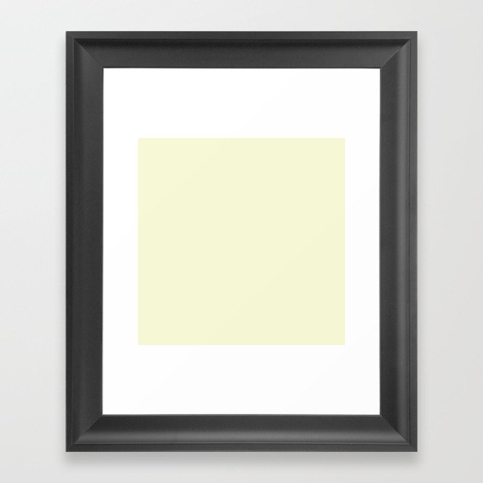 Light Goldenrod Framed Art Print