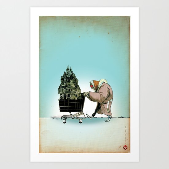 Glue Network Print Series "Homelessness" Art Print