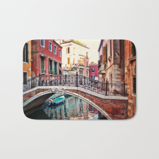 the blue boat Bath Mat