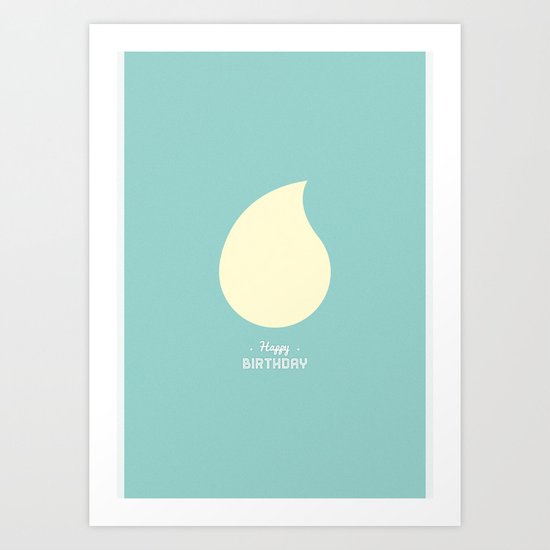 Happy Birthday - Light Art Print