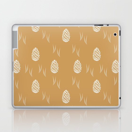 Pinecones (Autumn Yellow) Laptop & iPad Skin