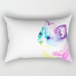 Rainbow Kitten (Abey) Rectangular Pillow