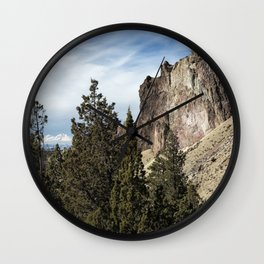 Rocky and Snowy Peaks Wall Clock