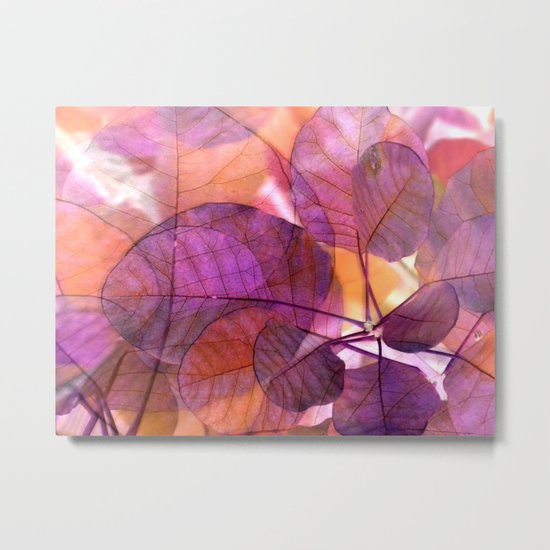 Purple Foliage Metal Print