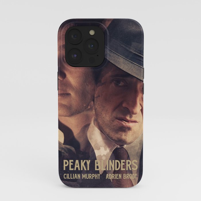 Peaky Blinders poster, Cillian Murphy is Thomas Shelby, Adrien Brody is  Luca Changretta iPhone Case by Stefanoreves
