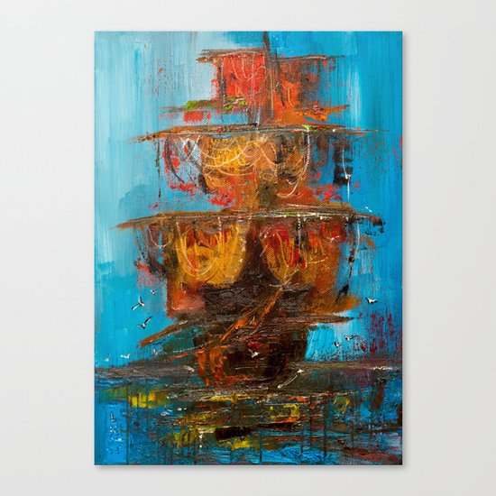 Pirate ship Canvas Print