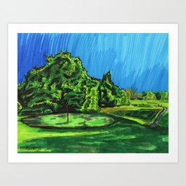 Hailwood Golf Course - Hole 2 Art Print