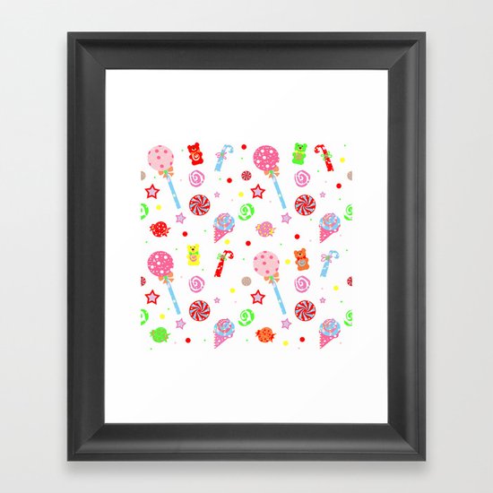 Kid in a Candy Shop Framed Art Print