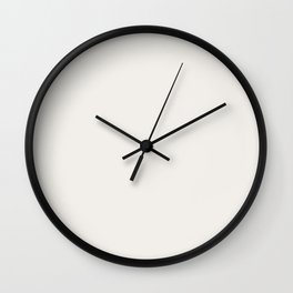 ATRIUM WHITE Neutral solid color Wall Clock