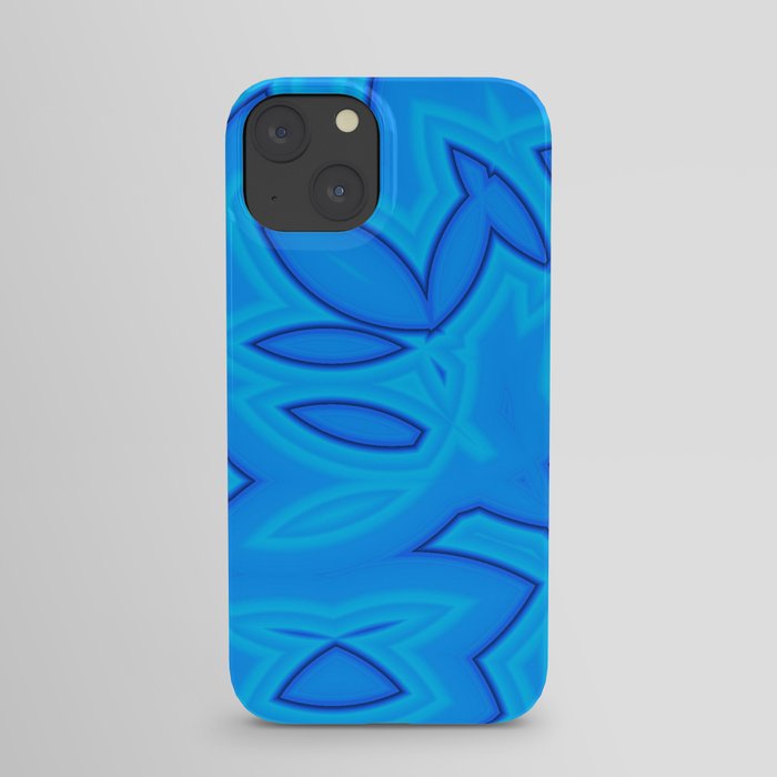 Blue abstract iPhone Case