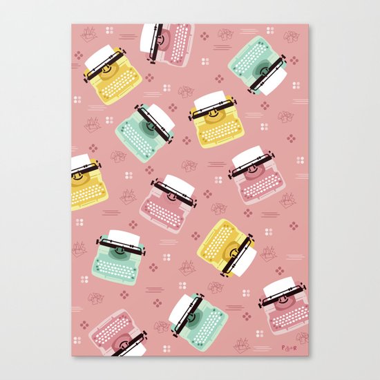 Vintage Typewriters Canvas Print