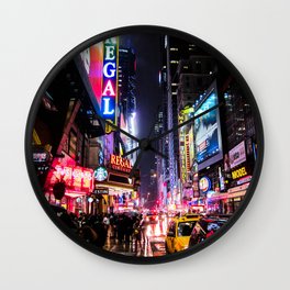 New York City Night Wall Clock