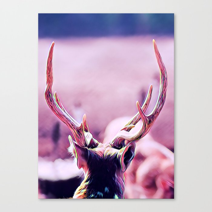 The Crown - Realistic Deer Drawing Canvas Print