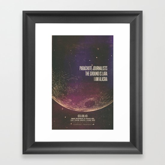 Parachute Journalists - Moonlike Framed Art Print
