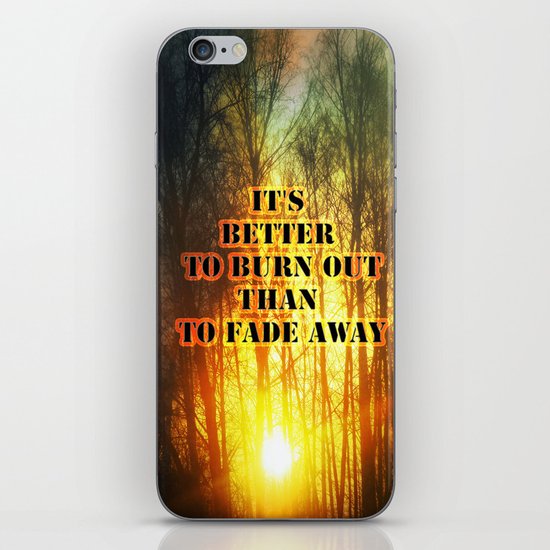 Sunset and the frost iPhone & iPod Skin