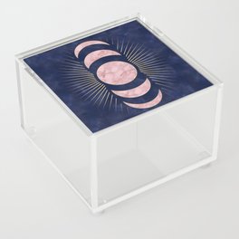 Rose Gold Moon Acrylic Box