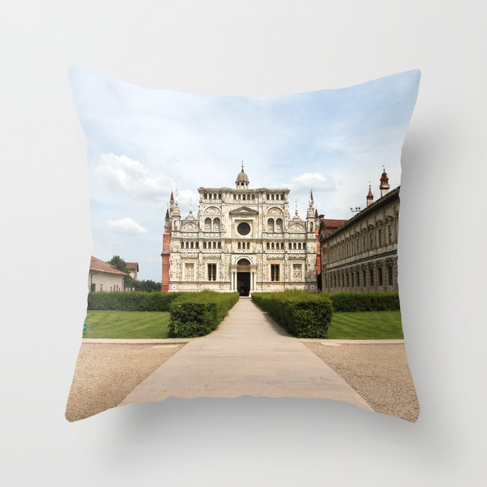 Certosa di Pavia Throw Pillow