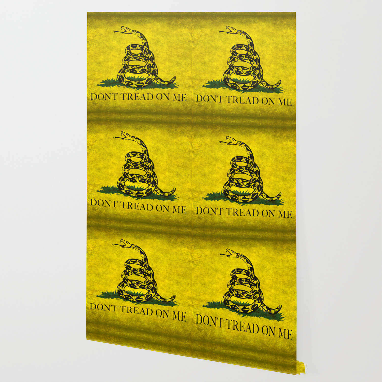 Gadsden Flag Don T Tread On Me In Vintage Grunge Wallpaper By