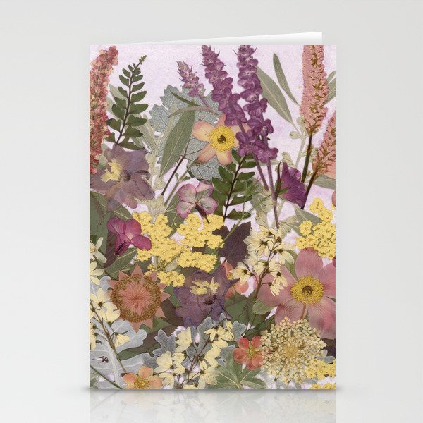 Pressed Flower English Garden Stationery Cards