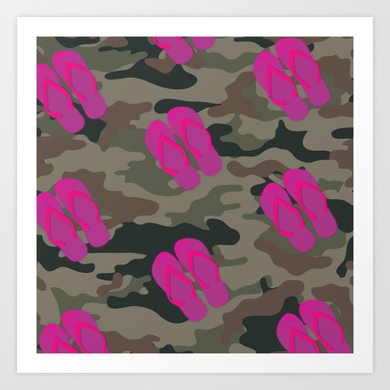 I saw Cady Heron wearing army pants and flip flops ... - quote from Mean Girls Art Print