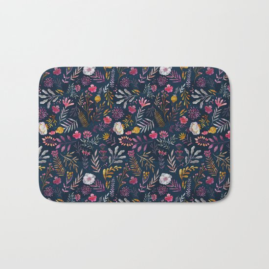 Floral Bath Mat